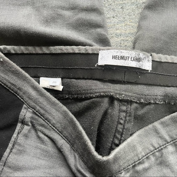 HELMUT LANG GRAY & BLACK SEAMED LEGGINGS - Picture 10 of 10